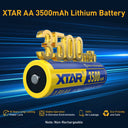 XTAR Ultra 3500D 1.5V AA Lithium Non-Rechargeable Battery Pack of 4