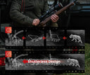 Shutterless thermal scope showing smooth wolf tracking for predator hunting at night