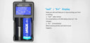 XTAR VC2 Li-ion Battery Charger with LCD Display Screen