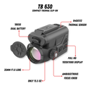 GUIDE USA TB 630 Clip On features