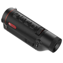 Guide thermal scope with red accent, ergonomic buttons, and textured grip for predator hunting