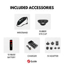 Guide thermal scope accessories: wristband, rubber eyecup, 18650 battery, charger, 5V adapter for predator hunting gear