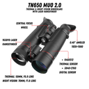 TN 650 MUO DAY/Thermal Binoculars LRF Features 