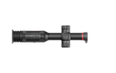 Black thermal rifle scope with red accent, zoom controls, and adjustment turrets for predator hunting
