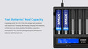 XTAR VC8 Type-C 8 bay intelligent lithium ion battery charger LCD Display for 3.6V 3.7V Li-ion 1.2V Ni-MH C Batteries (No Wall Adapter)