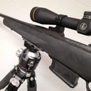 Ruger Model 1500 rifle with thermal scope mounted on tripod for predator hunting